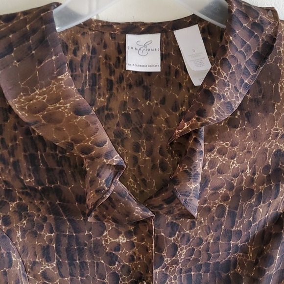 Emma James Fall Sheer Blouse - Picture 2 of 3